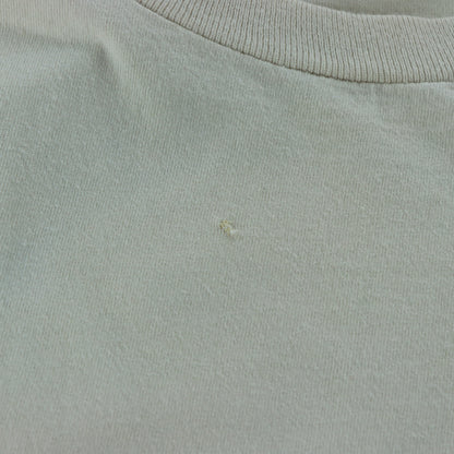 QUIKSILVER Light Beige Retro Boardriding Graphic USA Made T-Shirt (M-L)