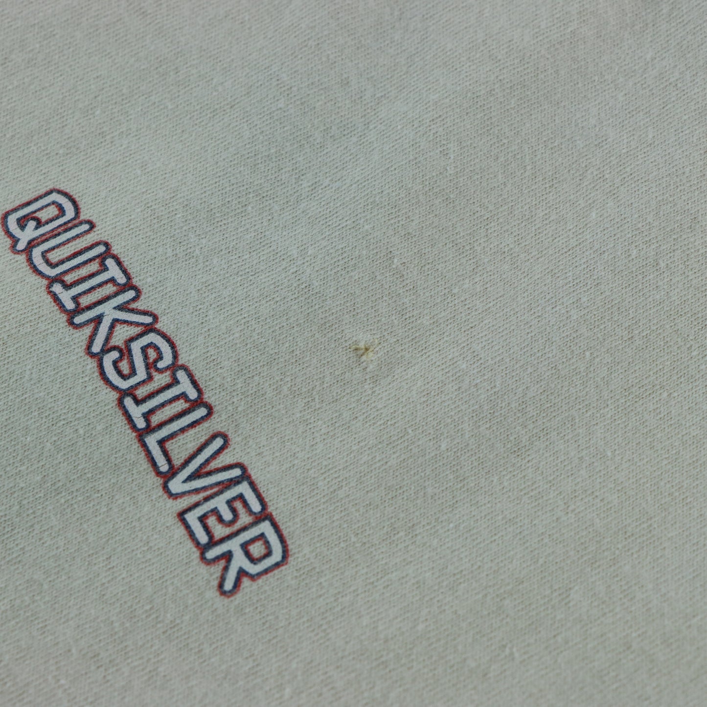 QUIKSILVER Light Beige Retro Boardriding Graphic USA Made T-Shirt (M-L)