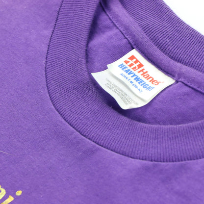 1966 Vintage OLYMPIC Torch Relay Purple & Gold Athletics T-Shirt (M)