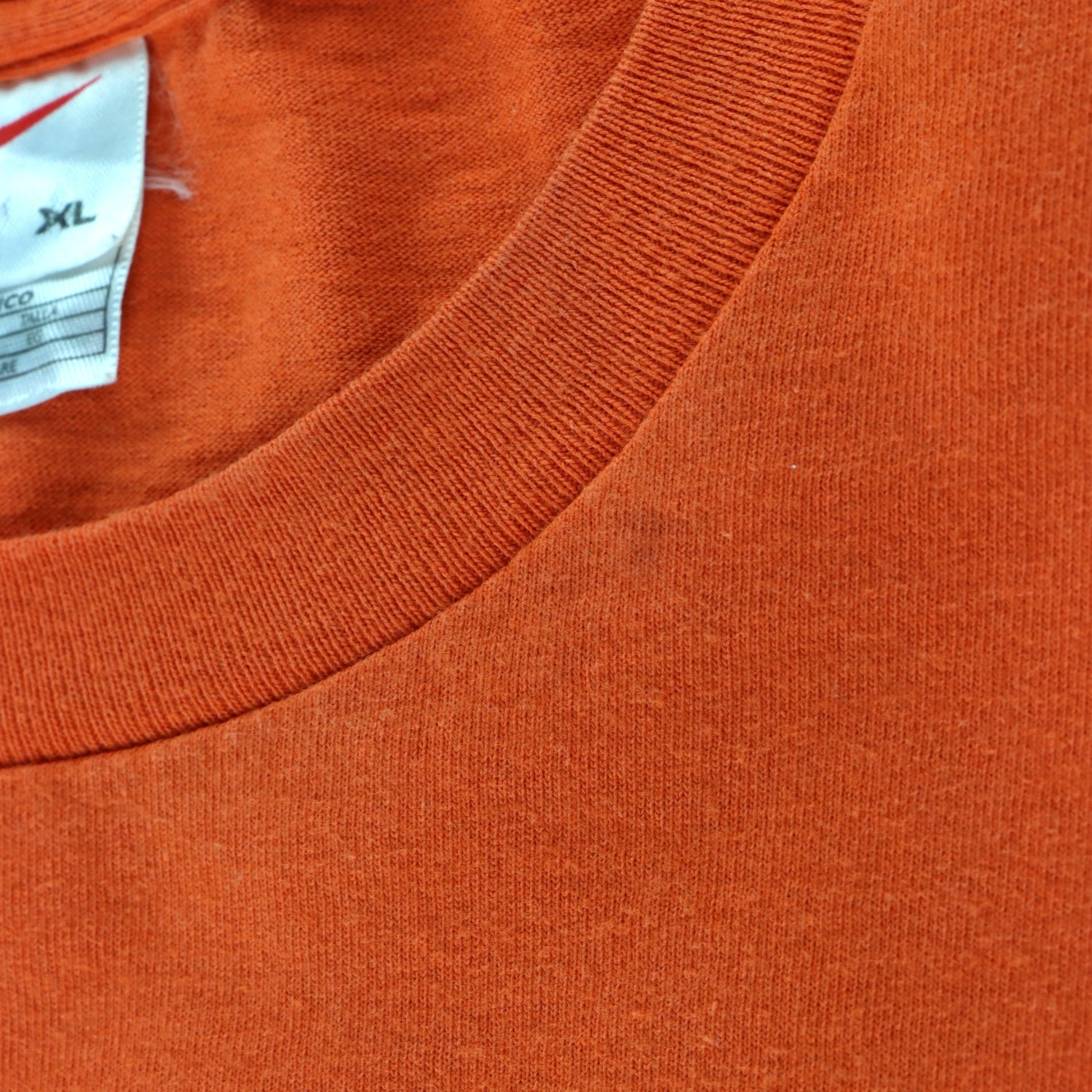 NIKE Orange On Orange Big Centre Swoosh Classic T-Shirt (XL) - Vintage Sole Melbourne