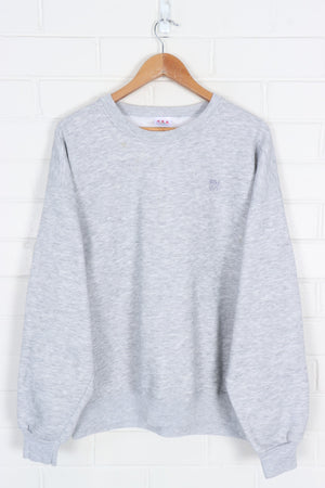 USA Embroidered Grey Marle Sweatshirt USA Made (XXL)