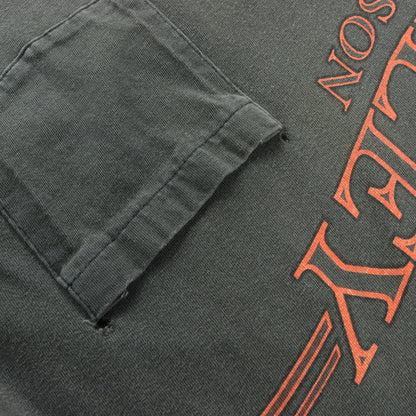 HARLEY DAVIDSON Double Sided Riverboat Casino Single Stitch Front Pocket Tee USA Made (M-L)