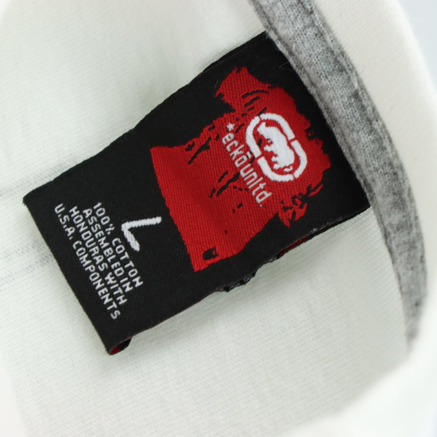 ECKO UNLTD Y2K 3D Print Logo Red & White Tee (L)