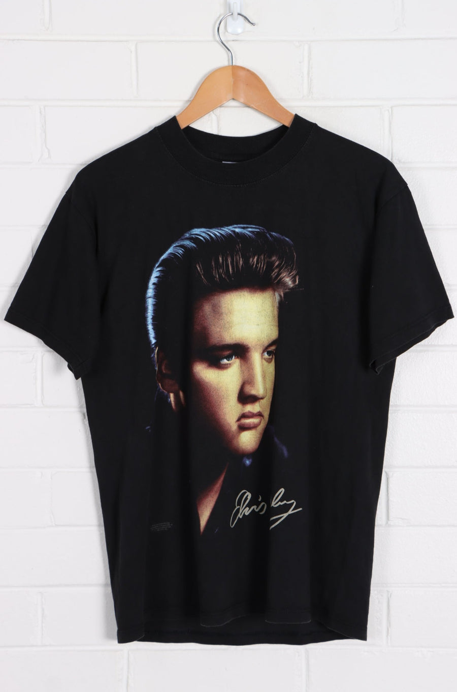 Elvis Presley Portrait & Signature T-Shirt Canada Made (M)