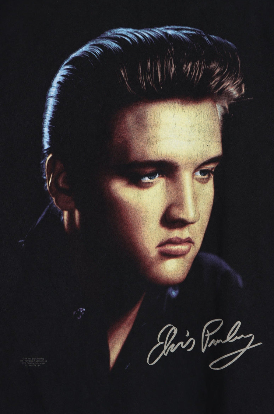 Elvis Presley Portrait & Signature T-Shirt Canada Made (M)
