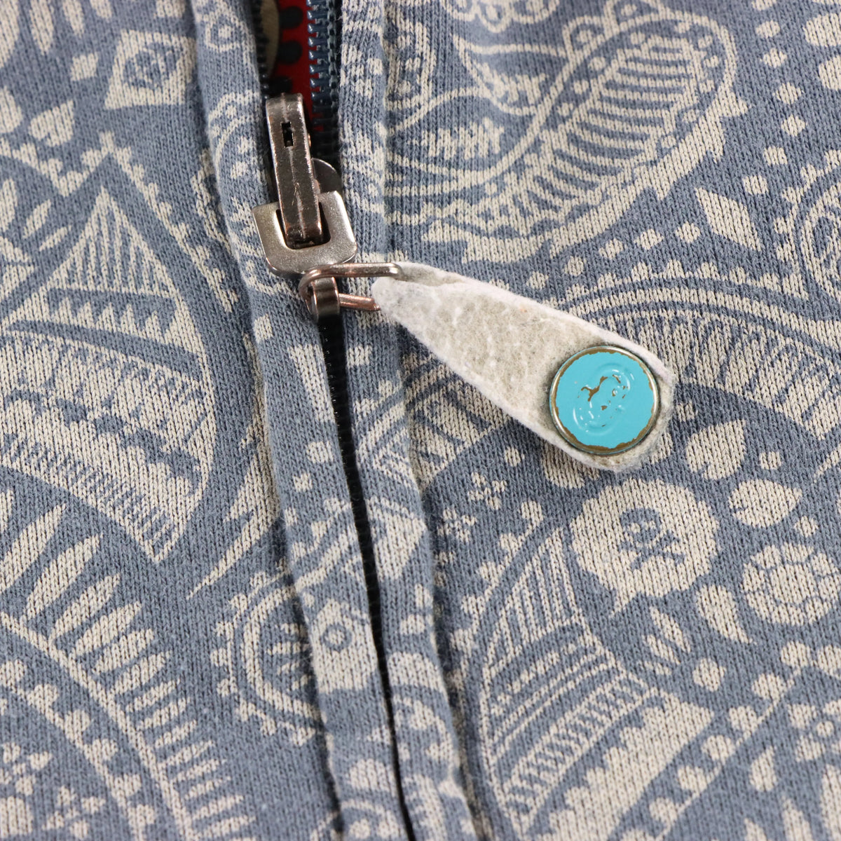 ECKO UNLTD Reversible Embroidered Cuff Y2K Vintage Paisley Hoodie Sweatshirt (XXXL)