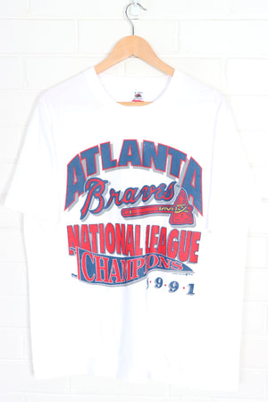 MLB Atlanta Braves 1991 Champions Single Stitch T-Shirt USA Made (XL)