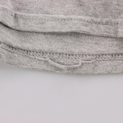Vintage NIKE Grey & White Embroidered Swoosh Logo T-Shirt (L)