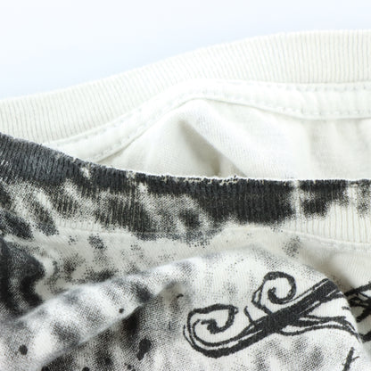 AFFLICTION "Dead Or Alive" Double Sided Cross Patches & Skull USA Made T-Shirt (XL-XXL)