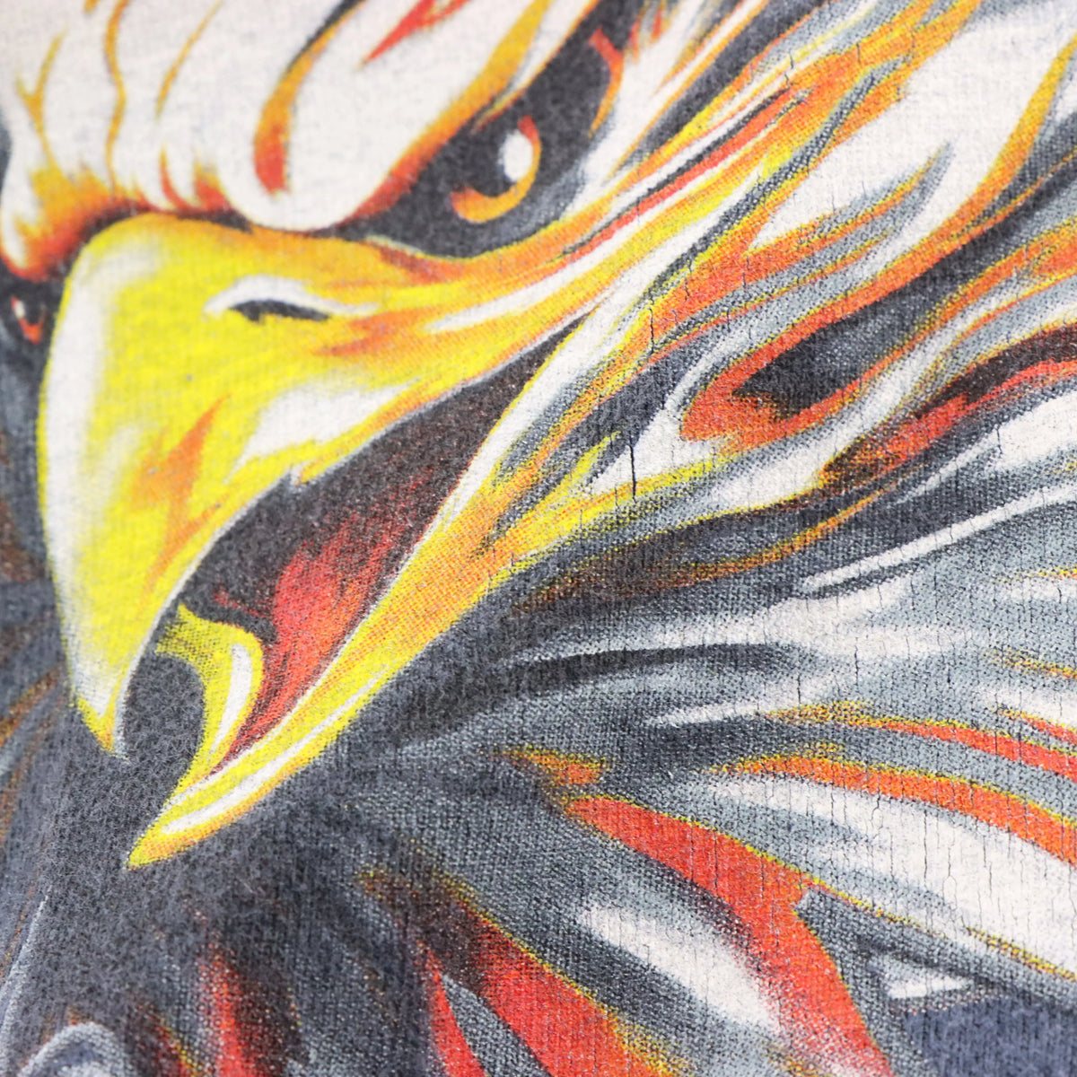 HARLEY DAVIDSON Eagle & Flames Denver Colorado Vintage USA Made T-Shirt (L)