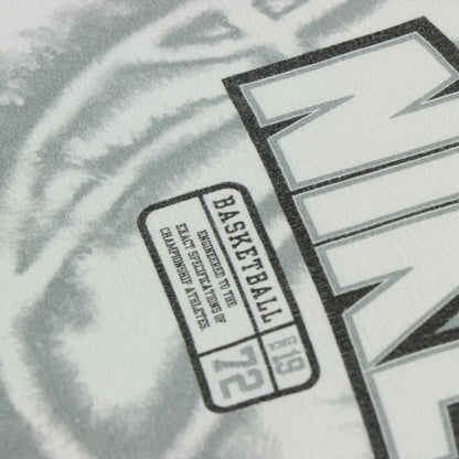 NIKE Spell Out Logo Basketball White & Grey T-Shirt (XL-XXL) - Vintage Sole Melbourne