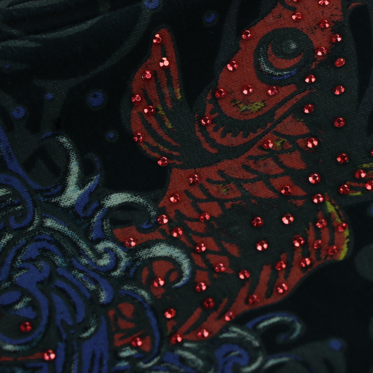 ED HARDY By Christian Audigier Y2K Embellished Zip Up Hoodie Sweatshirt (XS-S)