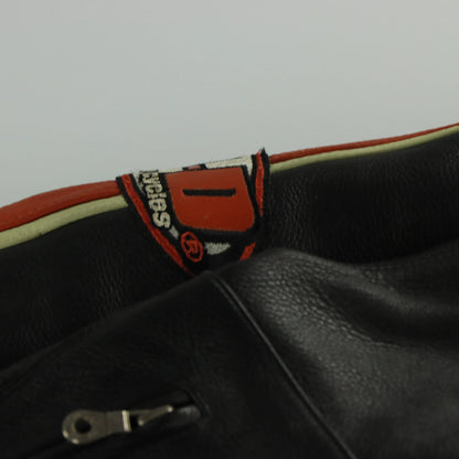 HARLEY DAVIDSON Cruiser Embroidered Logo #1 Genuine Leather Motorcycle Jacket (XL) - Vintage Sole Melbourne