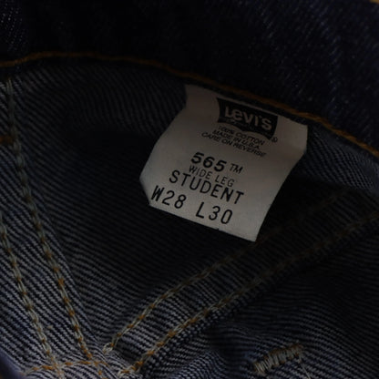 Vintage LEVIS 'Student Wide Leg' 565 USA Made Dark Wash Denim Jeans (28 x 30)