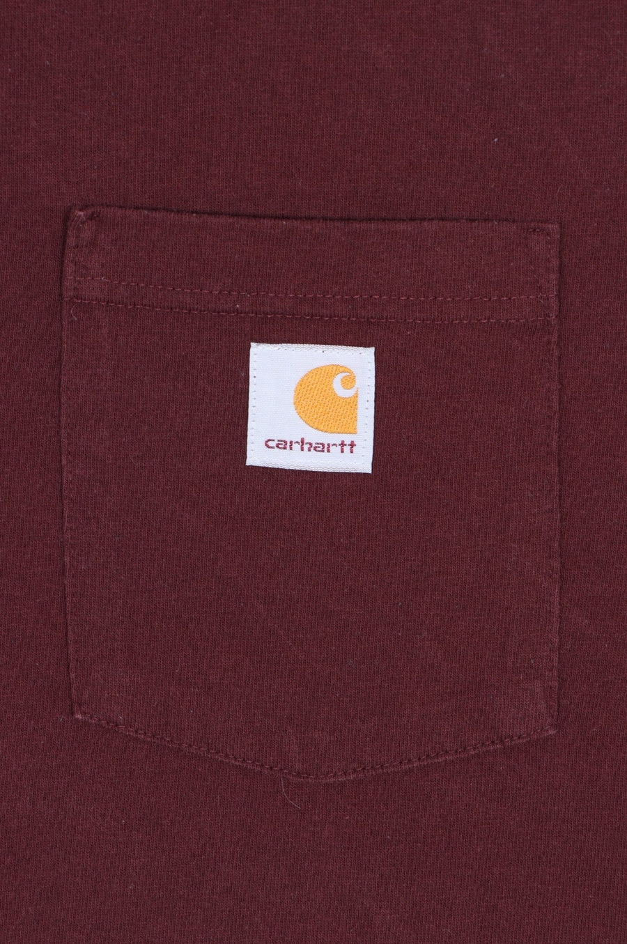 CARHARTT Maroon 'Original Fit' Front Pocket T-Shirt (XXL)