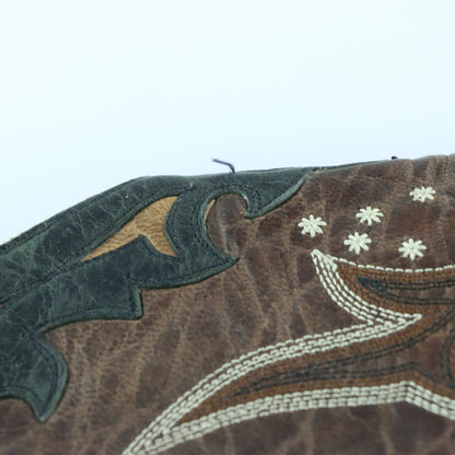 OLD GRINGO 'Vencida' Embroidered Brown Leather Western Boots (11D) - Vintage Sole Melbourne