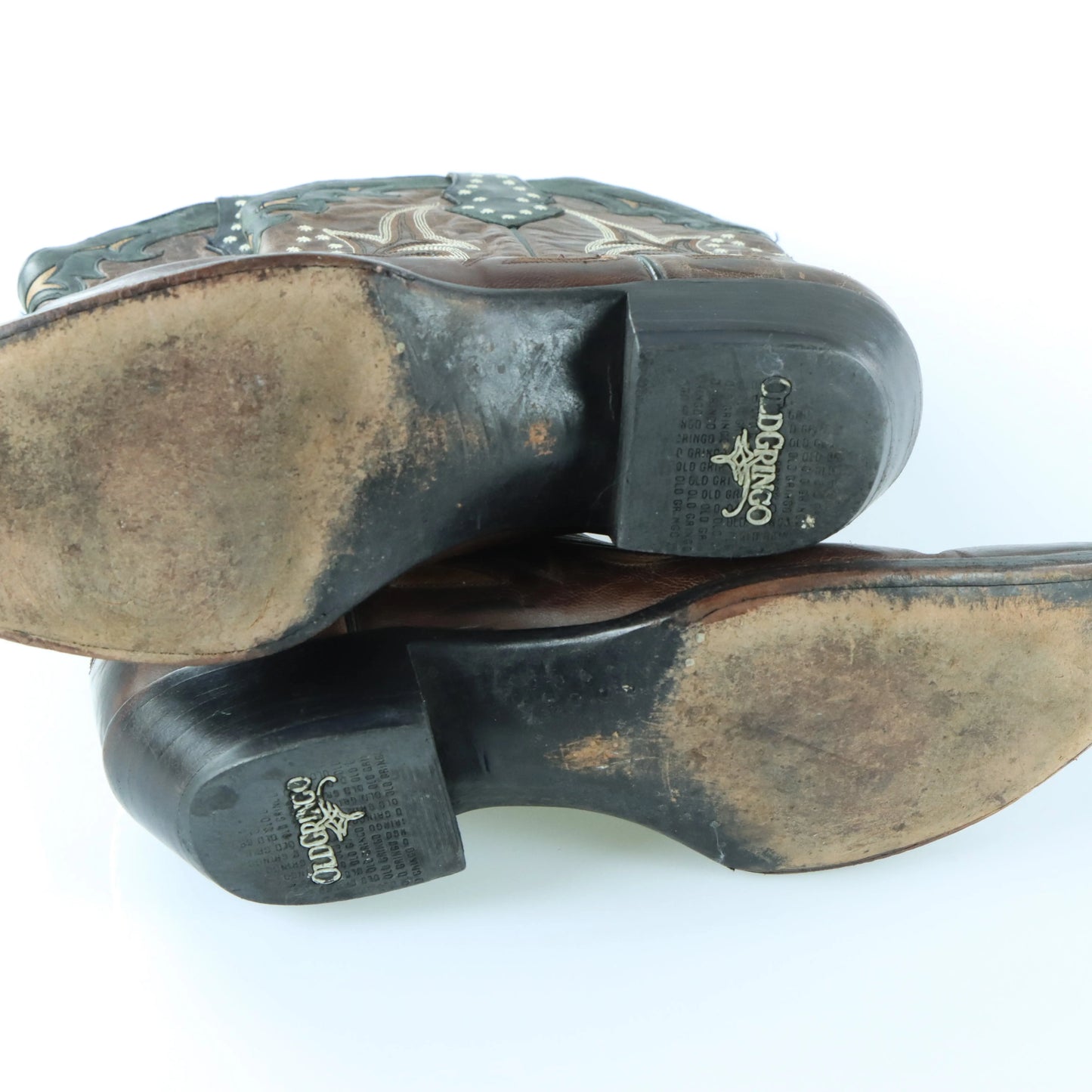 OLD GRINGO 'Vencida' Embroidered Brown Leather Western Boots (11D) - Vintage Sole Melbourne