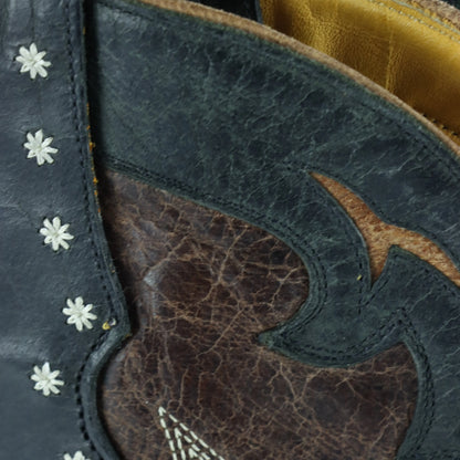 OLD GRINGO 'Vencida' Embroidered Brown Leather Western Boots (11D) - Vintage Sole Melbourne