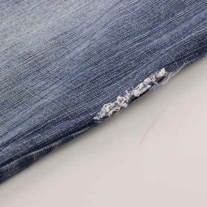 Vintage SOUTHPOLE Y2K 'Relax Fit' Blue Embroidered Distressed Jeans (36)
