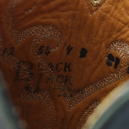 BLACK JACK Brown Leather Embroidered Pattern USA Made Western Boots (9D) - Vintage Sole Melbourne