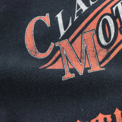 Vintage HARLEY DAVIDSON Emerald City Seattle Washington Black Front Pocket Long Sleeve Tee (XL)