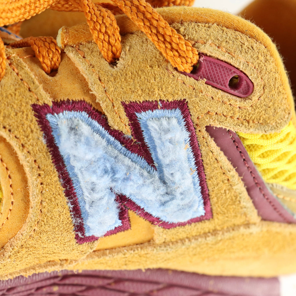 NEW BALANCE x SALEHE BEMBURY 2002R 'Peace Be The Journey' Suede & Mesh Orange Sneakers (9.5)