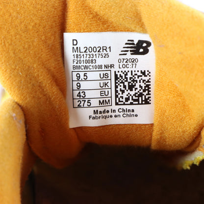 NEW BALANCE x SALEHE BEMBURY 2002R 'Peace Be The Journey' Suede & Mesh Orange Sneakers (9.5)