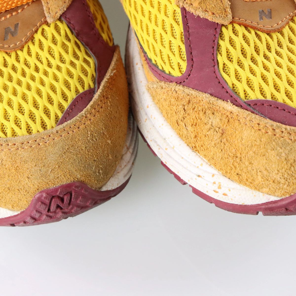 NEW BALANCE x SALEHE BEMBURY 2002R 'Peace Be The Journey' Suede & Mesh Orange Sneakers (9.5)