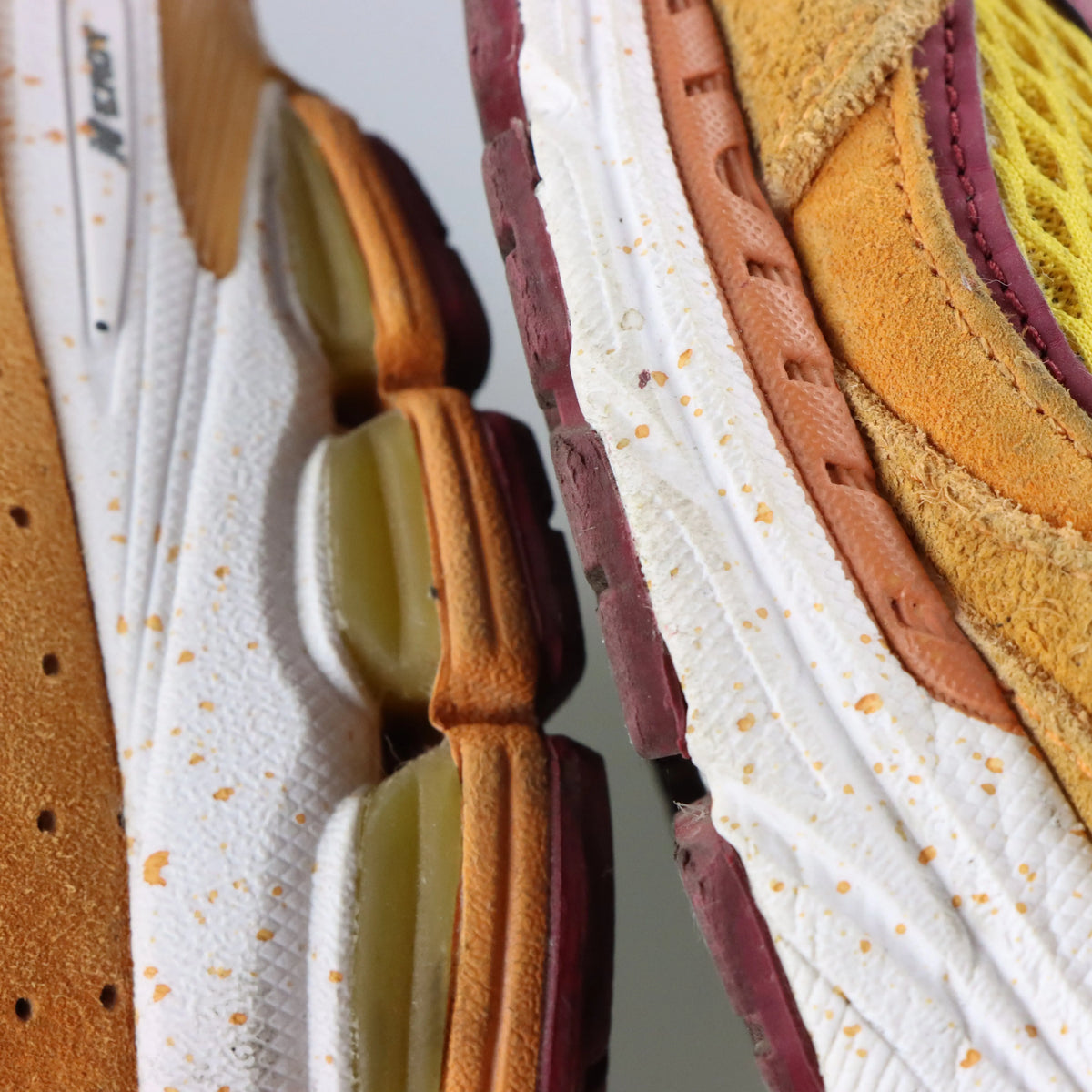 NEW BALANCE x SALEHE BEMBURY 2002R 'Peace Be The Journey' Suede & Mesh Orange Sneakers (9.5)