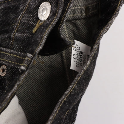 Vintage LEVI'S 'Regular Fit' 505 Straight Leg New With Tag USA Made Dark Wash Denim Jeans (30 x 32)