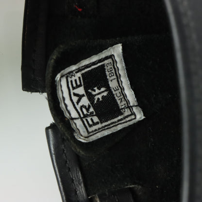 FRYE 'Veronica' Black Buckle Motorcycle Boots (Women's 10)