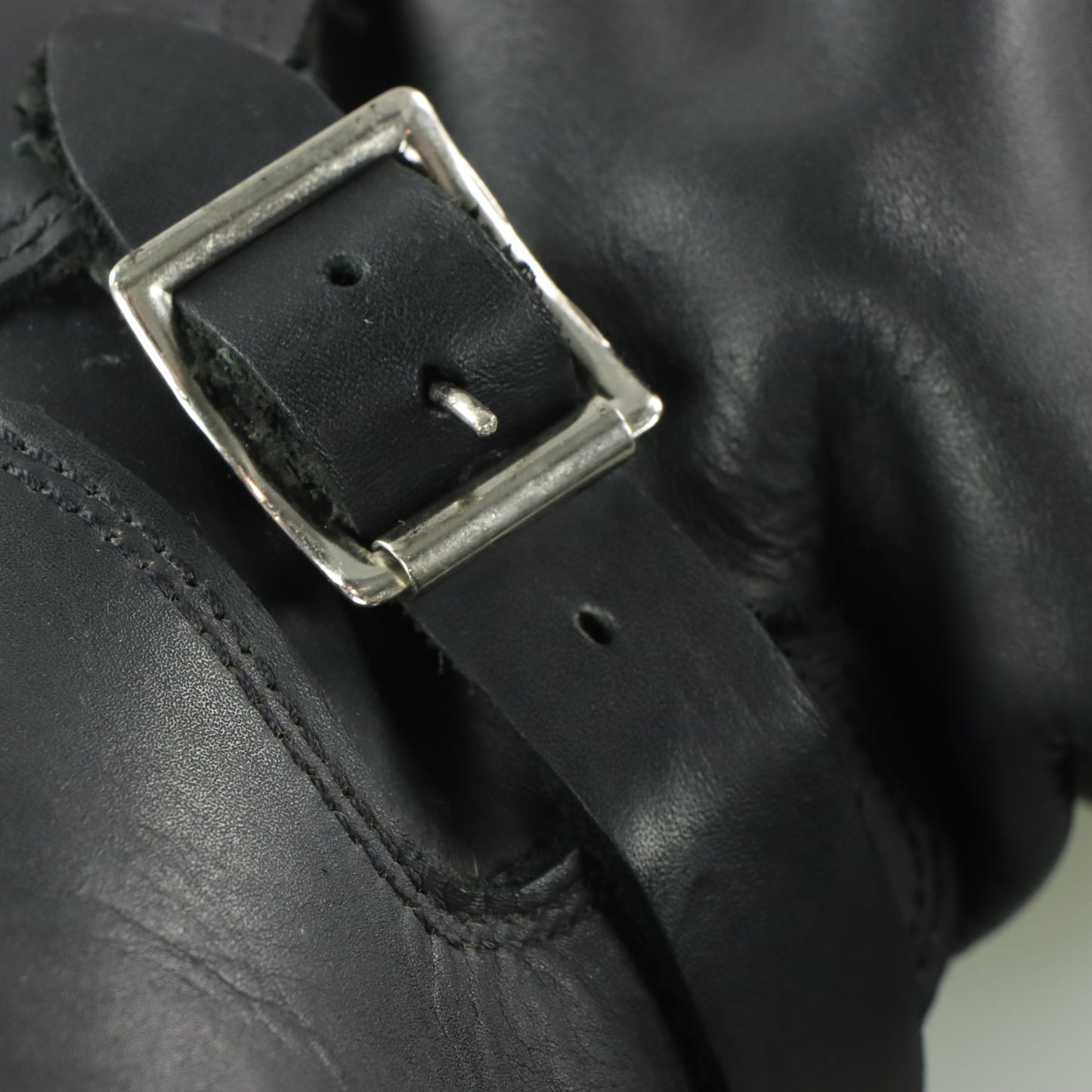 FRYE 'Veronica' Black Buckle Motorcycle Boots (Women's 10)