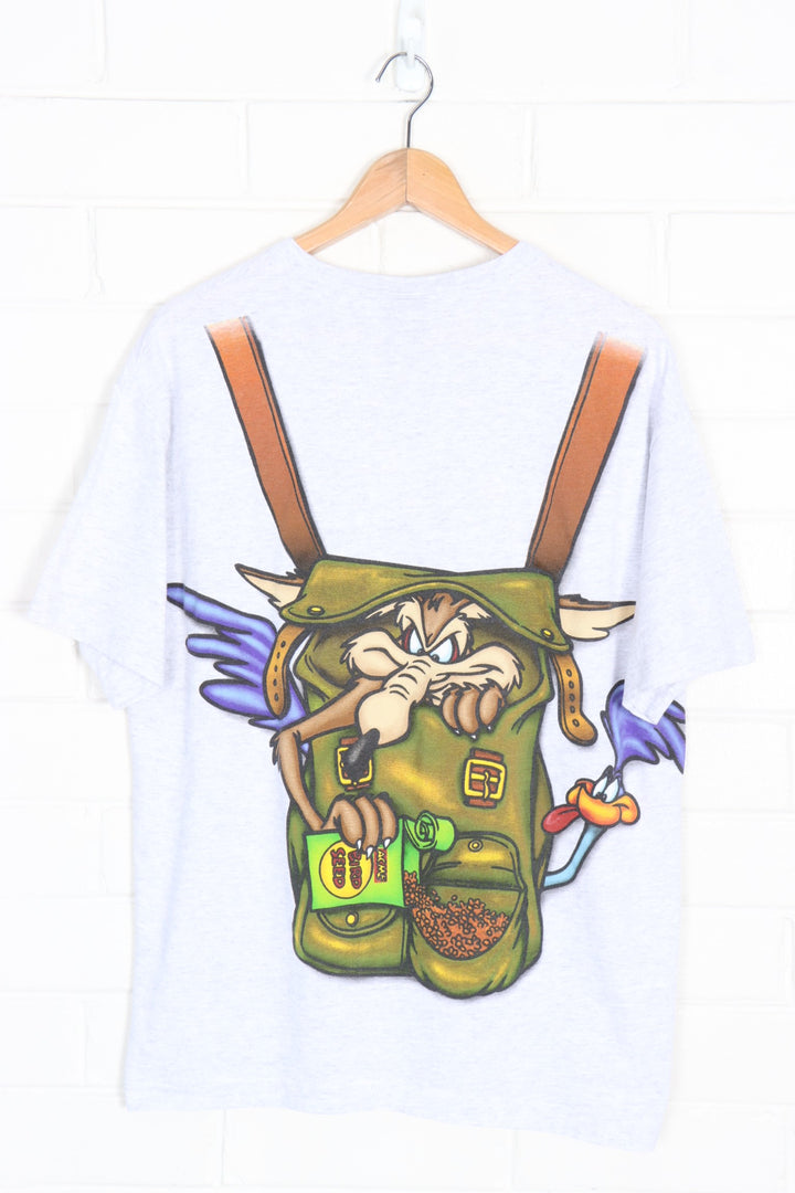 Vintage 1996 LOONEY TUNES Road Runner & Coyote T-Shirt (M-L)