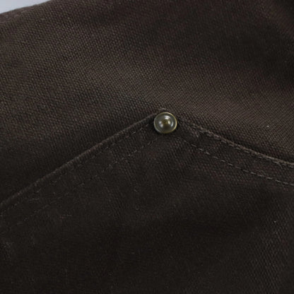 Vintage CARHARTT B136-DKB 'Loose Fit' Brown Carpenter Panel Canvas Pants (34 x 32)