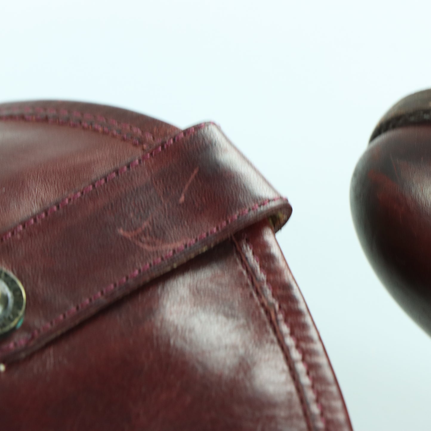 FRYE 'Melissa' Button Redwood Leather Round Toe Boots (7.5 B)