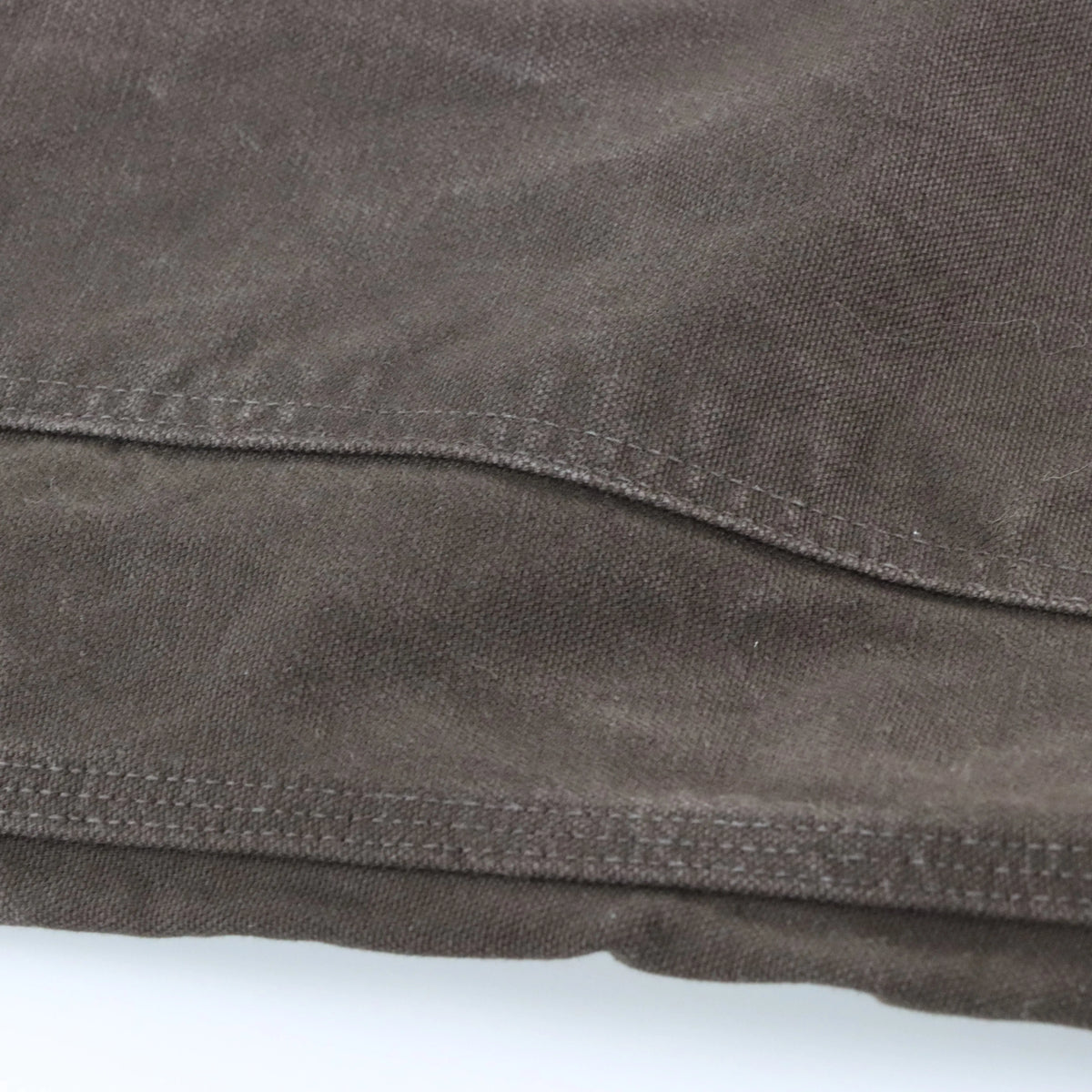 Vintage CARHARTT B136-DKB 'Loose Fit' Brown Carpenter Panel Canvas Pants (34 x 32)