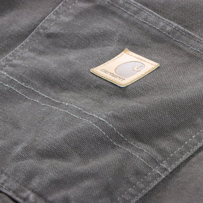 Vintage CARHARTT B136-DKB 'Loose Fit' Brown Carpenter Panel Canvas Pants (34 x 32)