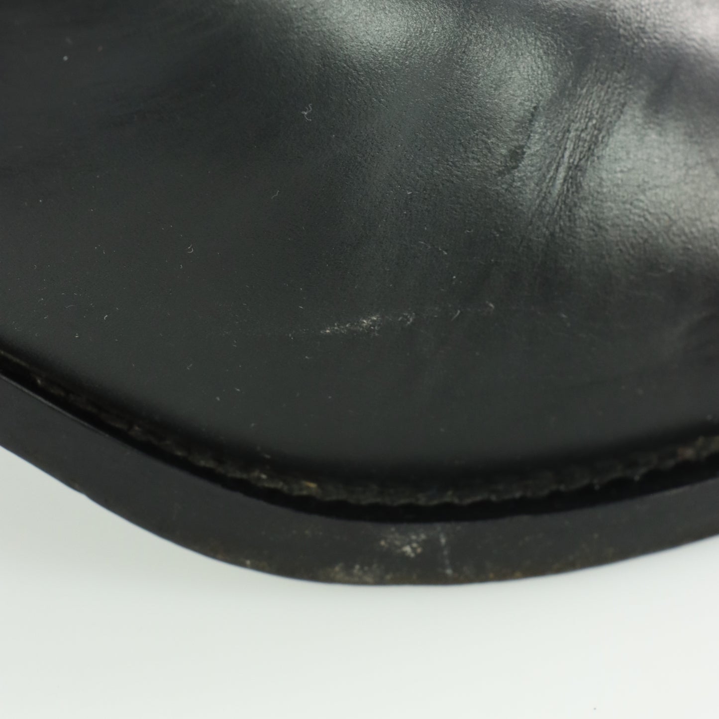 MIU MIU Black Heeled Harness Italy Made Motorcycle Boots (38)