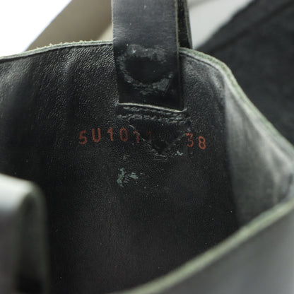 MIU MIU Black Heeled Harness Italy Made Motorcycle Boots (38)