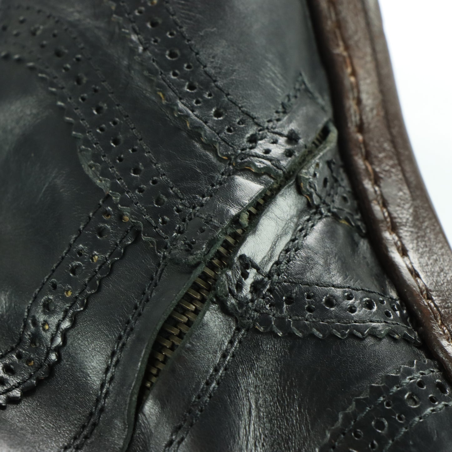 DRIES VAN NOTEN Pattern Detail Black Knee High Italy Made Boots (37.5)