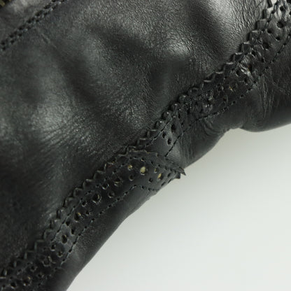 DRIES VAN NOTEN Pattern Detail Black Knee High Italy Made Boots (37.5)