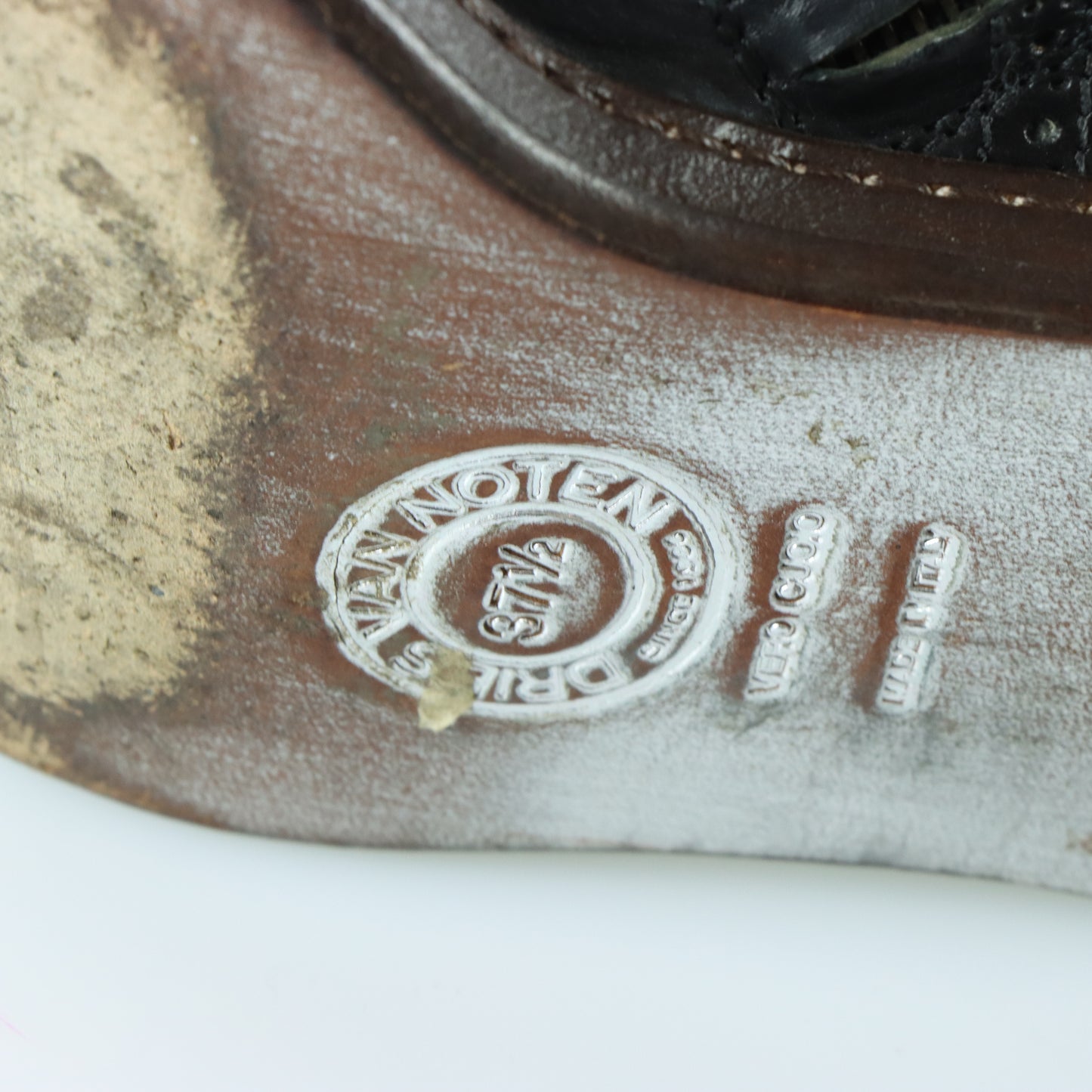 DRIES VAN NOTEN Pattern Detail Black Knee High Italy Made Boots (37.5)