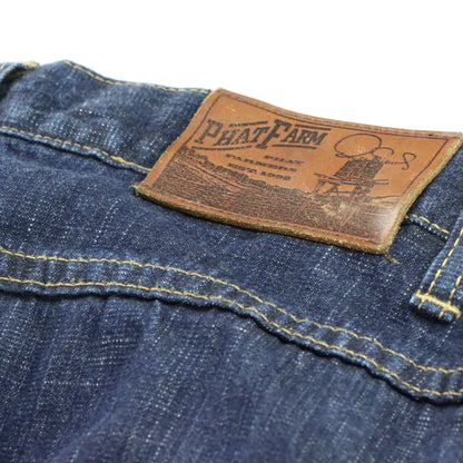 Vintage PHAT FARM Y2K Dark Panel Denim Jeans (36 x 33)