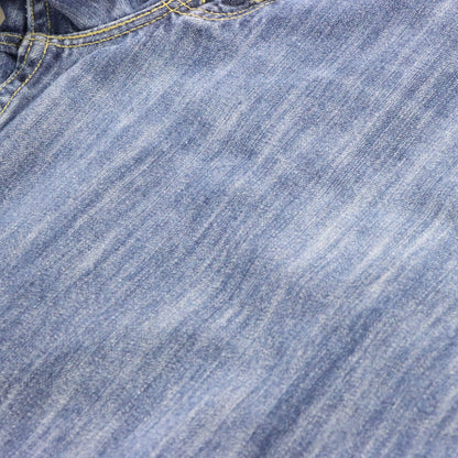 Vintage SILVER TAB LEVI'S Baggy Yellow Stitch Blue Jeans (34 x 34)