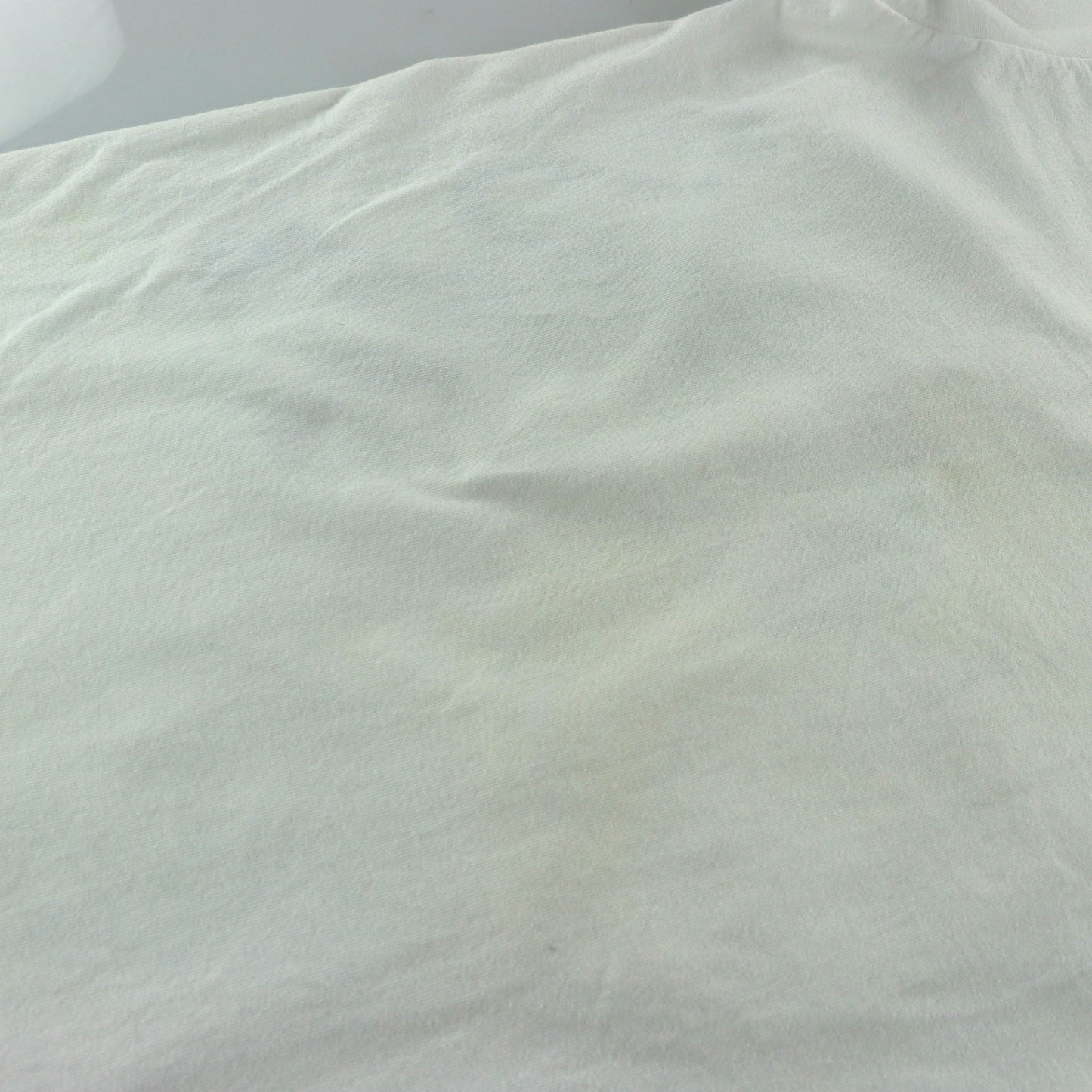 AKCESS PREMIUM Glitter "Redemption" Blue & White Y2K Foil Cross Patch Tee (M-L)