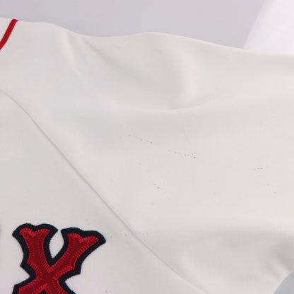 Vintage 90s MLB Boston Red Sox Spell Out Logo Patch USA Made Baseball Jersey (L)