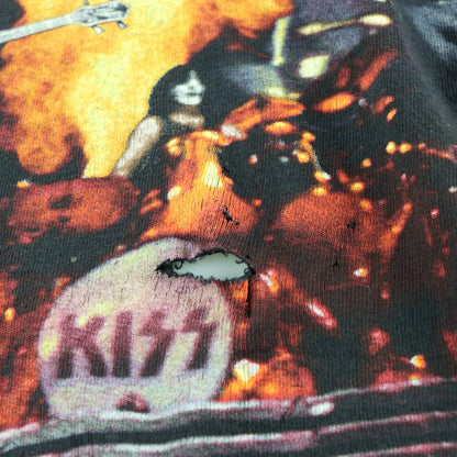 Vintage 1996-1997 KISS 'Alive Worldwide' Tour Single Stitch Distressed Band Tee (L-XL) - Vintage Sole Melbourne