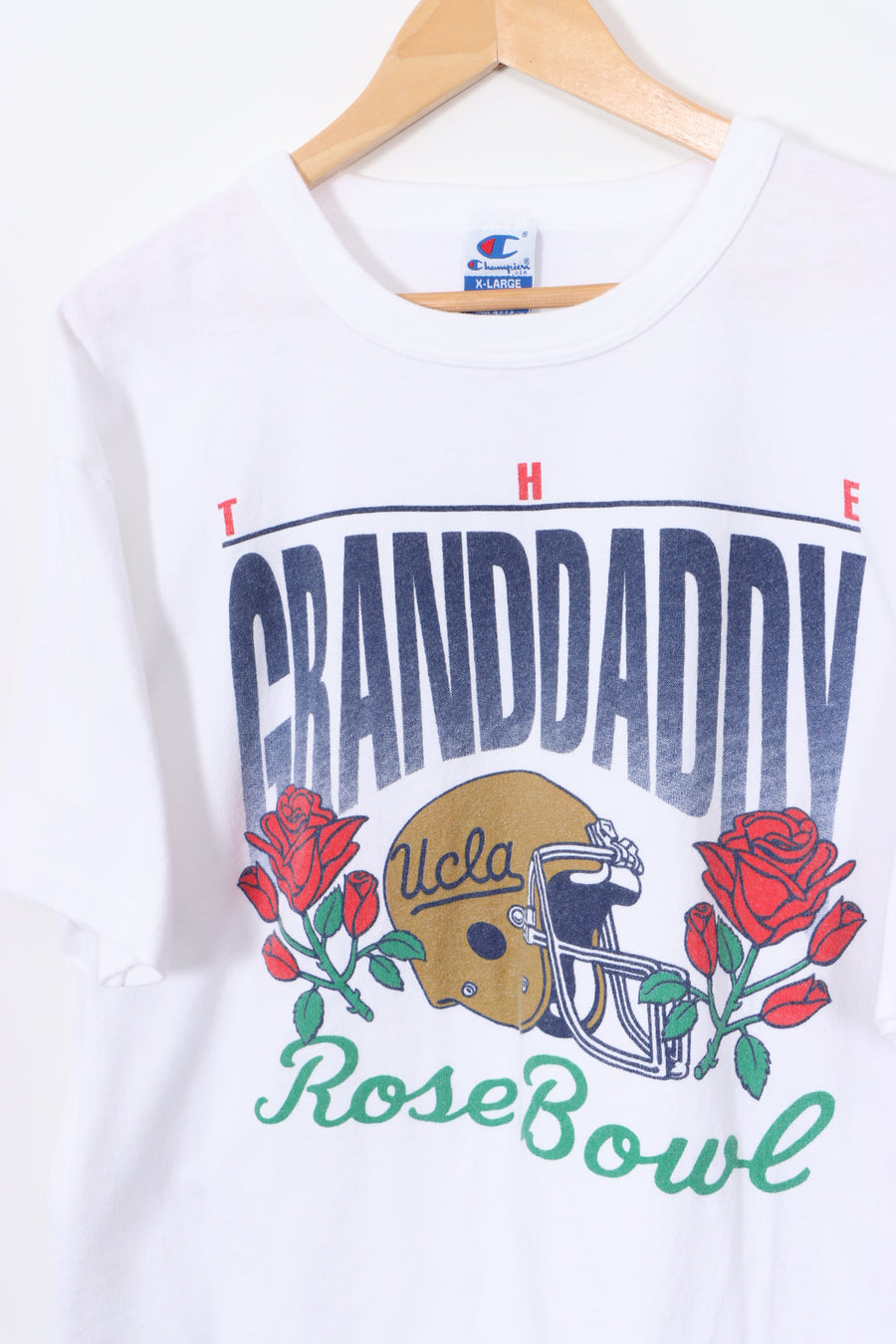 UCLA 'The Granddaddy' Rose Bowl College Football CHAMPION T-Shirt (L-XL)