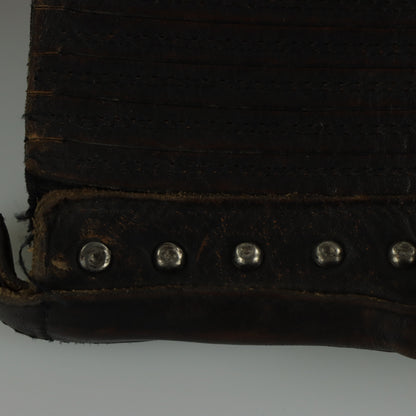 FRYE 'Sacha' Stud Chelsea Brown Leather Ankle Boots (8.5 B)