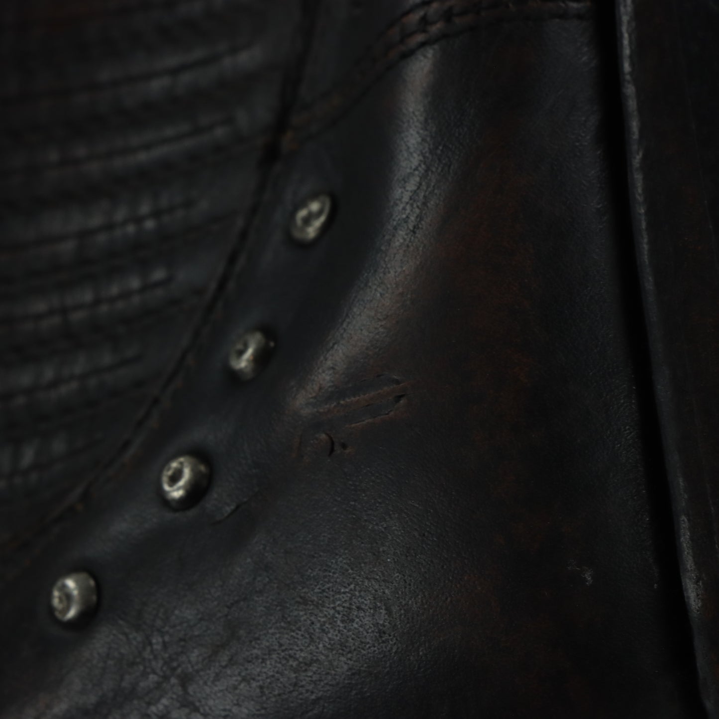 FRYE 'Sacha' Stud Chelsea Brown Leather Ankle Boots (8.5 B)